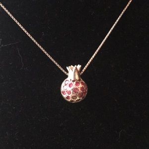 Sterling Silver And Pomegranate Pendant